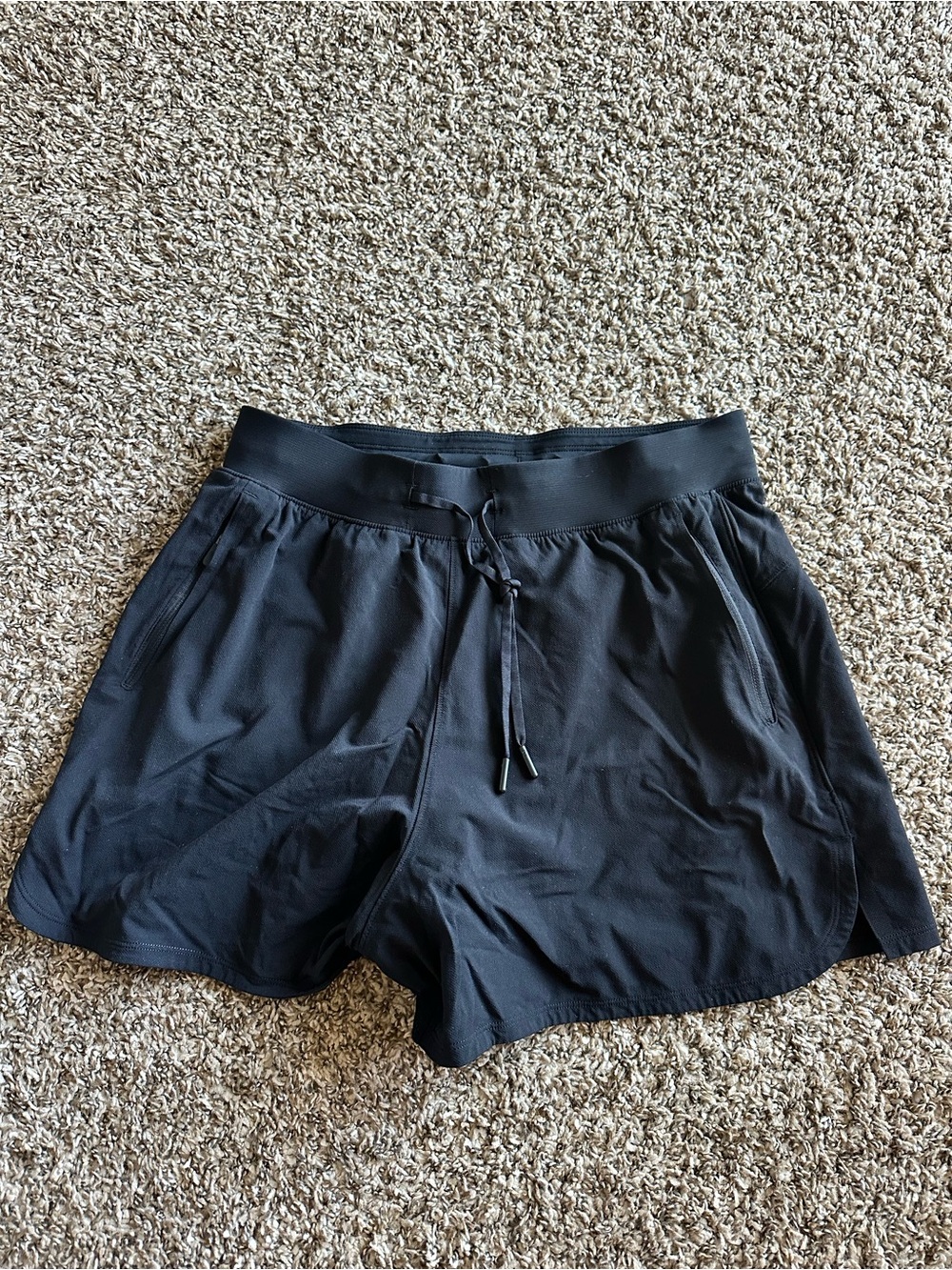 lululemon athletica Black Lightweight Drawcord Athletic Shorts